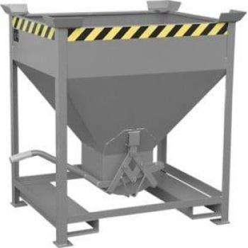 Conteneur Silo SG 375 Bauer Südlohn Laqué Gris Souris