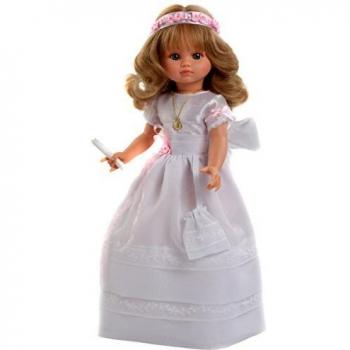 BERBESA MUÑECA COMUNION 40CM FANY 4607V HABLADORA CON VELA ROSA MUÑECAS