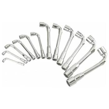 Jeu complet de 12 clés à pipe débouchées 6x12 pans SAM