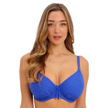 Haut de maillot de bain plissé bleu Fantasie