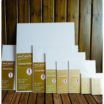 Tablero de pintura blanca para artistas, lienzo de madera y algodón, pintura al óleo y acrílica, tamaños variados