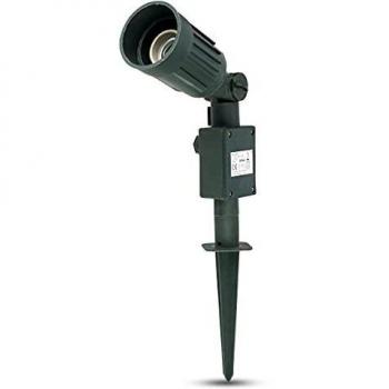 Piquet de terre lumineux, 14 m, IP44, 1×E27, vert