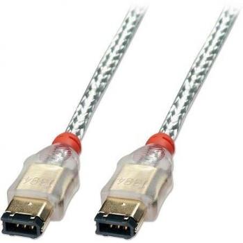 Cable FireWire Premium 10 m 6‑Pin Transparente – Modelo Lindy 30865