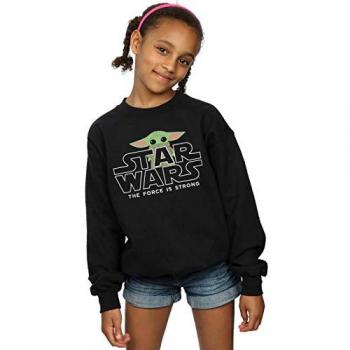 Mandalorien-Sweatshirt „The Child“ – Mädchen, 9‑11 Jahre, schwarz