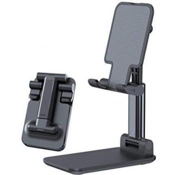 Supporto regolabile porta telefono smartphone e tablet da tavolo in nero DEVIA 340925B