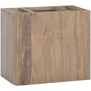 VidaXL Armoire Murale de Salle de Bain Meuble sous Évier Armoire Suspendue de Toilette Meuble de Rangement 45x30x40 cm Bois de Teck Solide