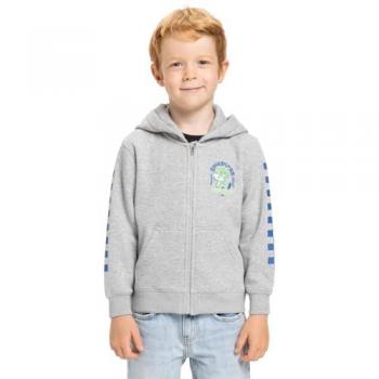 Kinder‑Hoodie Quiksilver Graphic Zips – Grau (Light Grau) – Größe 4