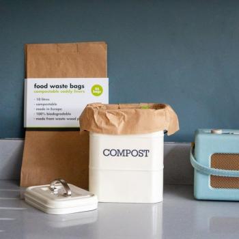 Bolsas de basura compostables para residuos orgánicos (25 unidades)
