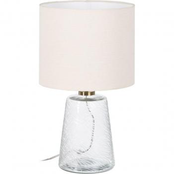Contemporary Glass and Metal Lamp 30x30x53 cm