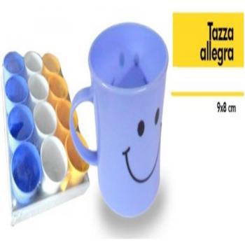 Set 12 Tazze in Plastica con Sorriso