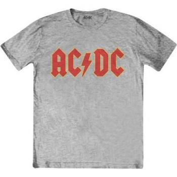 AC/DC Logo T-shirt voor junior, Heather, 7-8 jaar, grijs