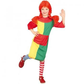 Disfraz de Pippi Calzaslargas para Niña Talla 4-6 Años