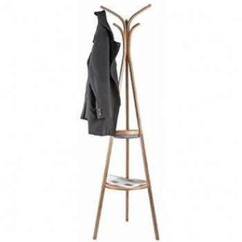 Leitmotiv Native Porte‑Manteau scandinave, dimensions 49 cm x 170 cm, couleur marron