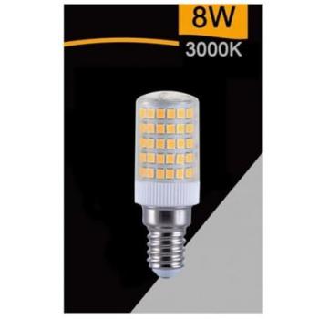 Lampadina E14 8W LED 880LM Tubolare Luce Fredda