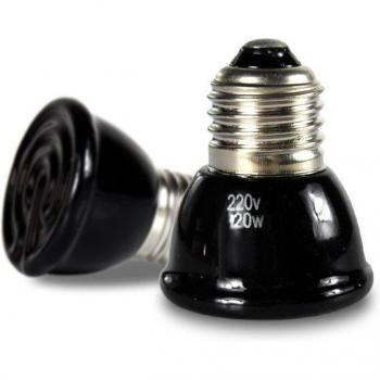 Ceramic Infrared Emitter Bulb for Reptiles, 60W/80W/100W, 220V, E27