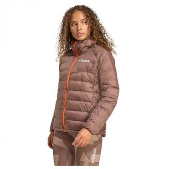 Giacca Piumino Donna Adidas Terrex Xperior Climawarm Down Hooded (Brown XS)