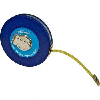 Silverline Pro-Grade MT42 Steel Surveyors Tape Measure Tool 30m / 100ft x 13mm