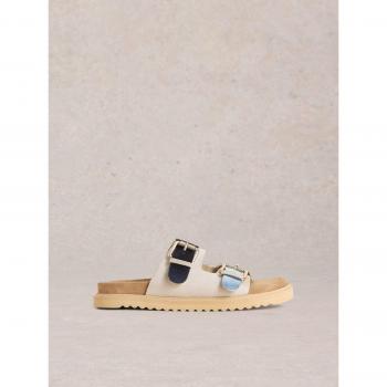 White Stuff Blue Patty Flip‑Flops