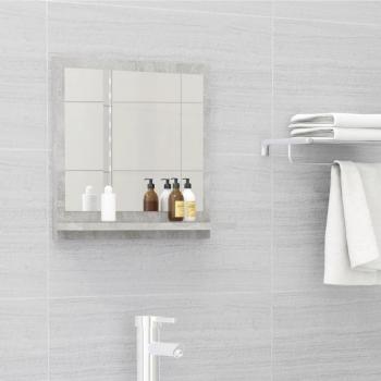 Miroir de salle de bain Gris béton 40x10,5x37cm Bois ingénierie vidaXL