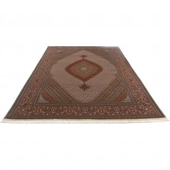 Perser Eleganz – Morgenland Täbriz Royal (Braun, 349 × 250 cm), handgeknüpft, 7 mm