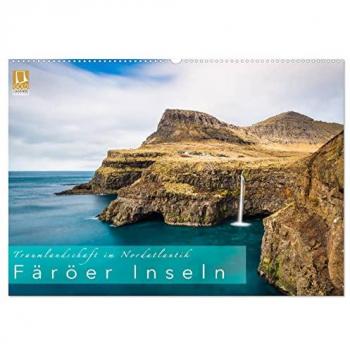 Traumlandschaft im Nordatlantik. Färöer Inseln (Wandkalender 2025 DIN A2 quer) CALVENDO Monatskalender