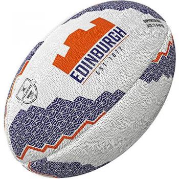 Ballon de rugby Écosse Edimbourg Blanc Taille 5