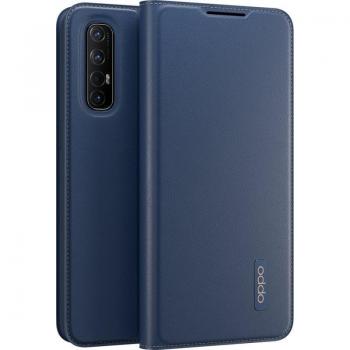 Oppo PU Flip Cover für Find X2 Neo, Blau