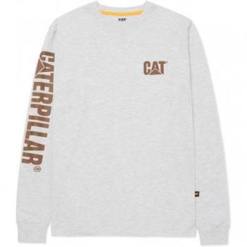 Men's Caterpillar Trademark Banner Long Sleeve Top – Black – 38 (Reg)