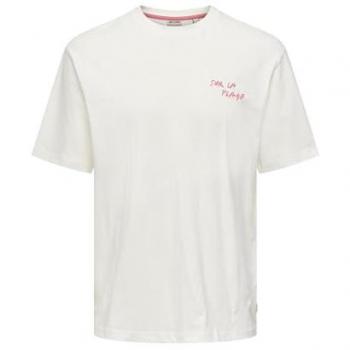 Only & Sons T-Shirt Bianco 22034452 Milo Relaxed Fit