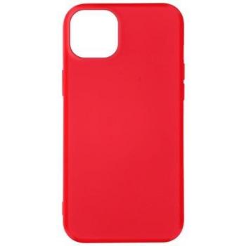 Coque semi‑rigide en silicone, finition soft‑touch, couleur fuchsia (iPhone 14 Plus)