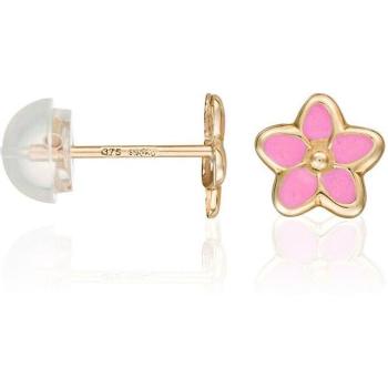 Boucles d'oreilles Or Jaune Fleurs