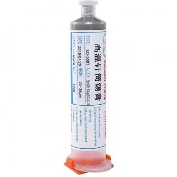 Soudure SMT sans plomb Haute Température N° 4 – 100 g, flux non contaminant, sans halogène