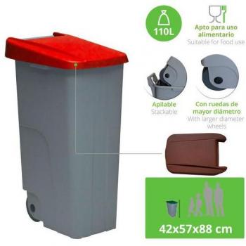 Contenedor de Residuos 110L con Bolsas Compostables