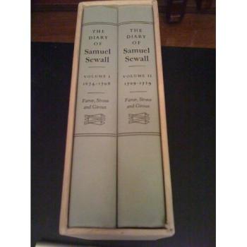 The Diary and Life of Samuel Sewall