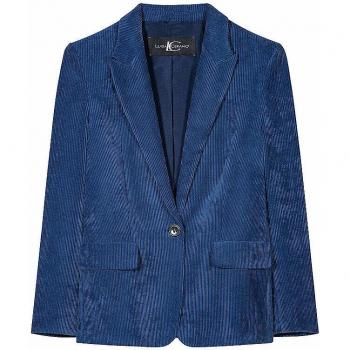 LUISA CERANO Damen Cordblazer, Blau, 40