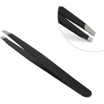 Pinza de Acero Inoxidable con Bisel – Kit de Aseo para Cejas