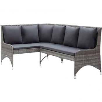 Lusso Casadino – Polyrattan Angolo 2P Grigio