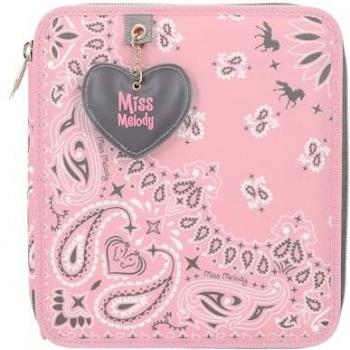 DEPESCHE 12766 Miss Melody 2-Fach Federtasche mit Anhänger BANDANA