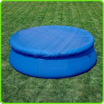 Couverture de piscine ronde en tissu bleu 183CM, tapis de jardin familial