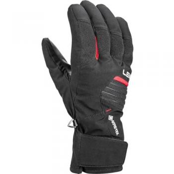 Leki Alpino Vision GTX Black-Red Gloves for Men, 9
