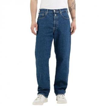 REPLAY Herren 5-Pocket Straight Fit Jeans dunkelblau Größe 32/L32
