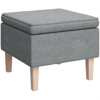 SCALA‑LEGNO “Relax” in tessuto grigio chiaro