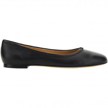 Chloé Women's Black Leather Ballerina Shoes Size 9