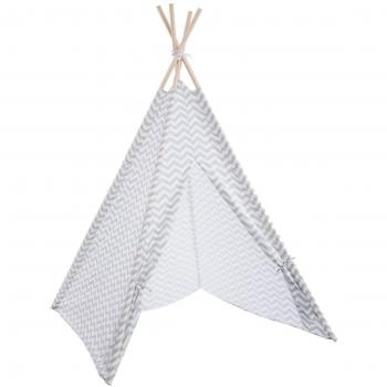 Kinder-Tipi grau mit Aufbewahrungshülle