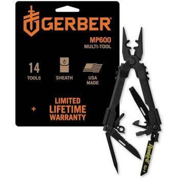 Gerber 600 Det – Outil Polyvalent Noir