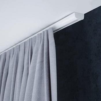 SN DECO GROUP Aluminium Gardinenschiene Objektschiene SC, 1-läufig, Fixmaß, verschraubt