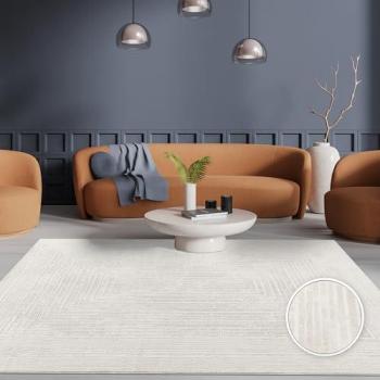 Tappeto a Pelo Corto Beige Crema 80x150 cm