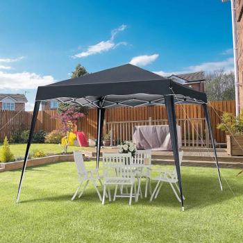 Outsunny 2.5 x 2.5m Pop Up Garden Gazebo in Black