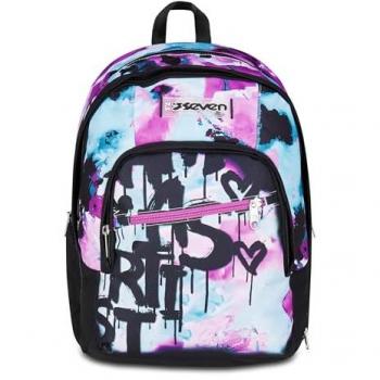 SEVEN Zaino Scuola Dual DETACH – QUICK GRAFFITI GIRL – Scuola 2025/26