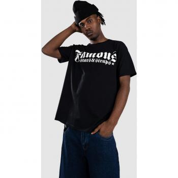 Famous Stars & Straps Chino‑Tee – Schwarzes Modell – Herren (L)